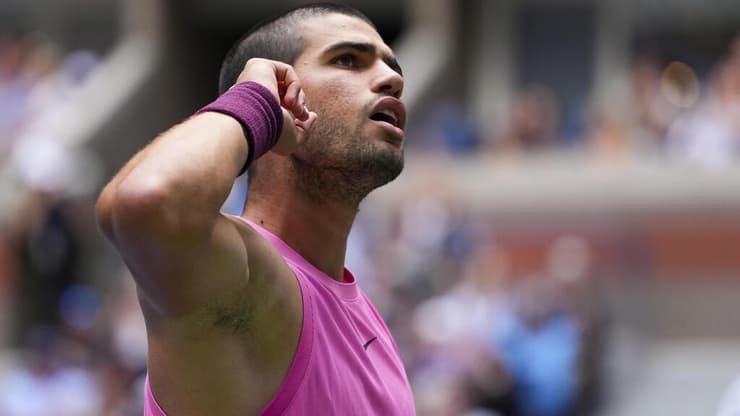 מישהו יכול לעצור אותו? אלקראס (צילום: AP Photo/Kirsty Wigglesworth) אלקראס