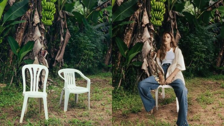 עטיפת הסינגל של אודיה, לצד עטיפת האלבום של באד באני