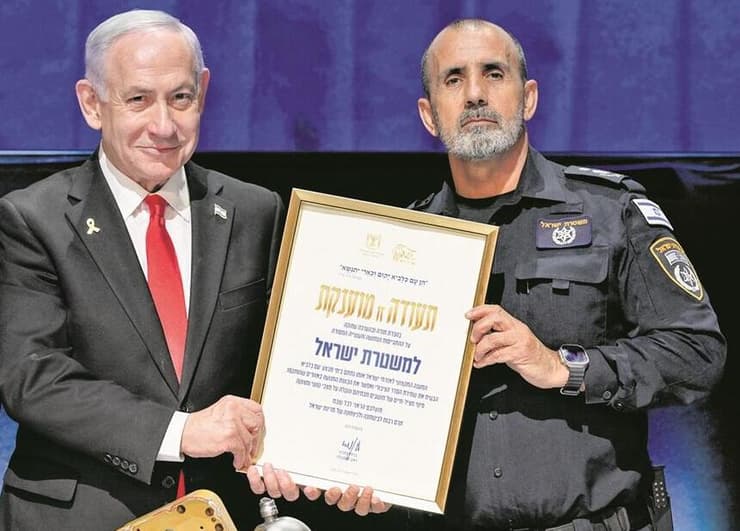 רנ"צ דני לוי עם ראש הממשלה בנימין נתניהו והשר לביטחון לאומי איתמר בן גביר