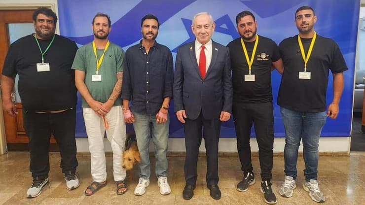 ראש הממשלה נתניהו נפגש עם הלומי קרב