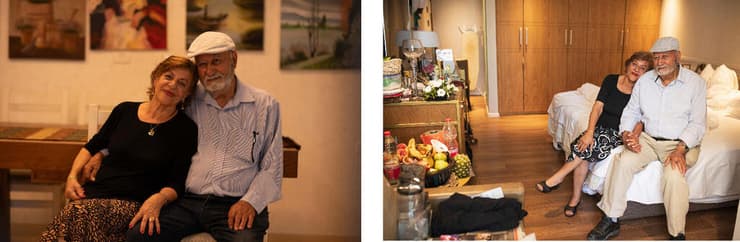 בני ורויטל ציקוטאי במלון בירושלים ובביתם בק"ש 