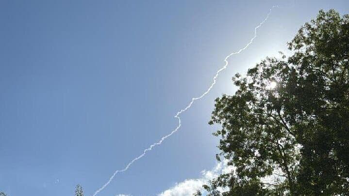 יירוט הטיל ששוגר מתימן (צילום: מתוך הרשתות לפי סעיף 27 א' ) יירוט הטיל ששוגר מתימן