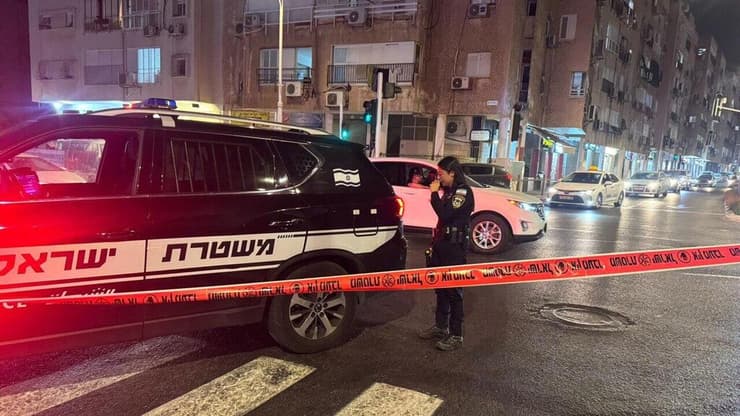 זירת תאונת הדרכים ברח' בלפור, בת ים