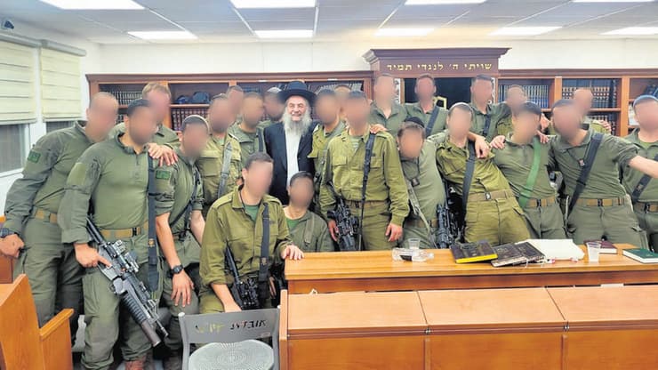 הרב דוד לייבל במפגש עם חיילים