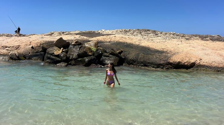 חן יוסף בלגונת העין הכחולה (צילום באדיבות חן יוסף) חן יוסף בלגונת העין הכחולה