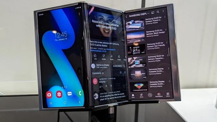 אב טיפוס של המתקפל המשולש של סמסונג 