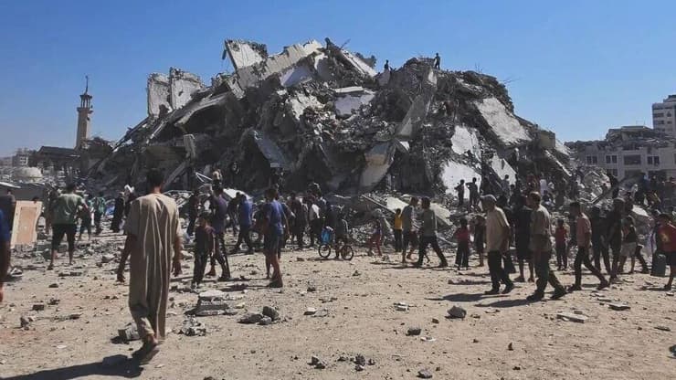  מגדל משתהא בעזה