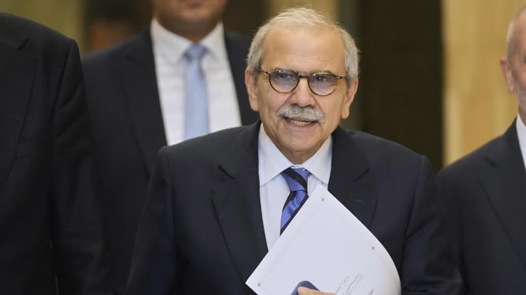 פגישה בין נשיא לבנון ג'וזף עאון לראש הממשלה נואף סלאם