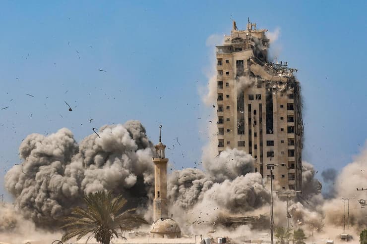  תקיפות בעיר עזה