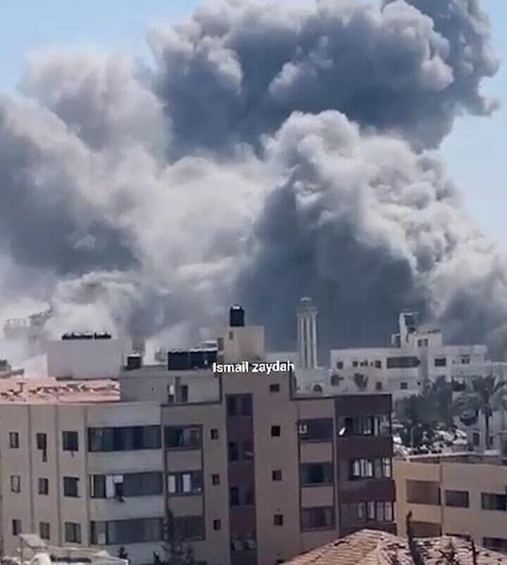  תקיפות בעיר עזה