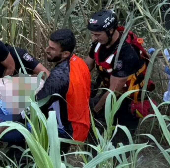 זירת תאונת הדרכים בכביש 918