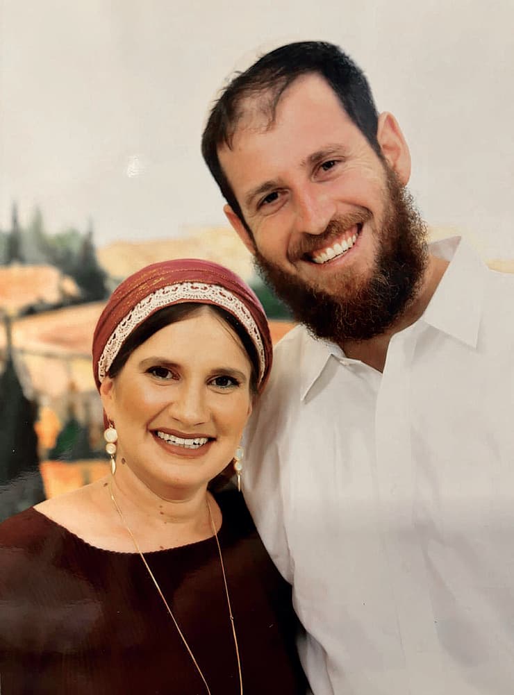 רחל גולדברג עם בעלה המנוח אבי ז"ל