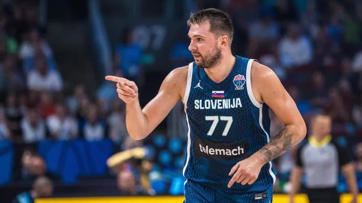 עוד הופעה בלתי נשכחת. לוקה דונצ'יץ' (צילום: אתר פיב"א) שחקן נבחרת סלובניה לוקה דונצ'יץ'