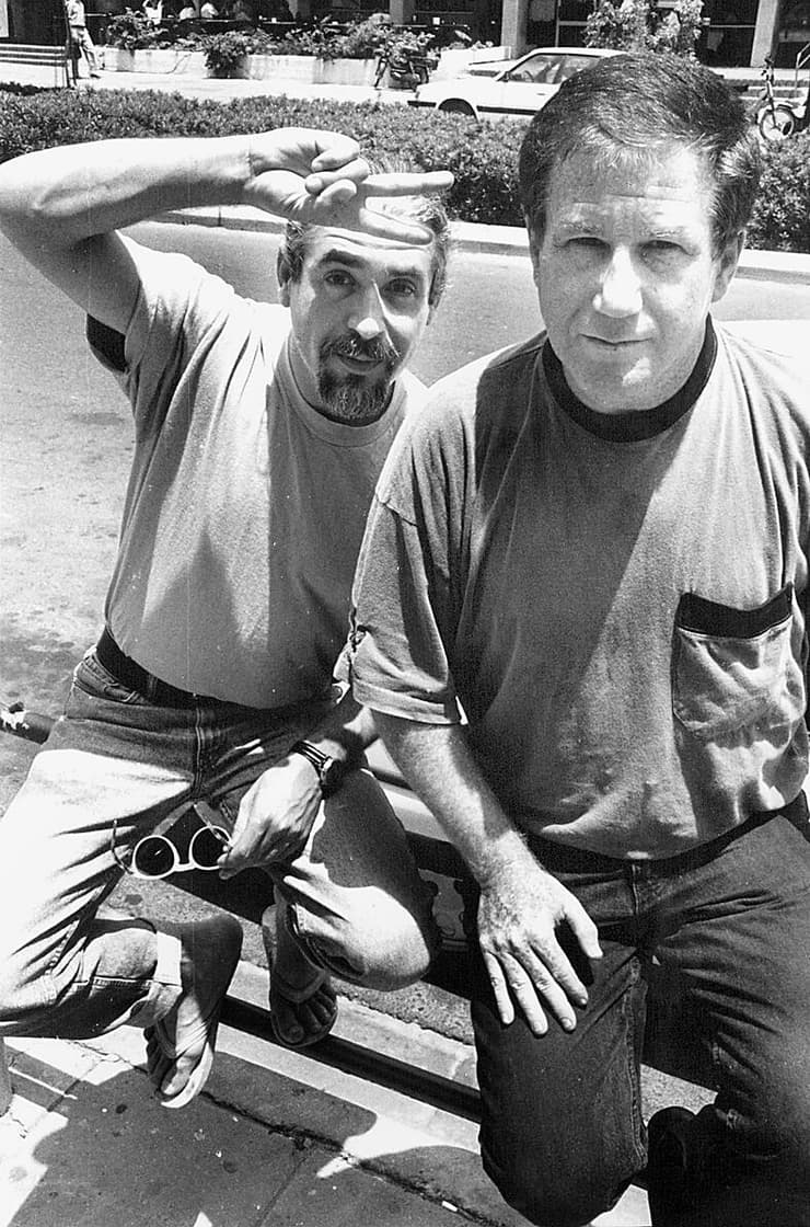 שלמה גרוניך עם אהוד מנור ז"ל