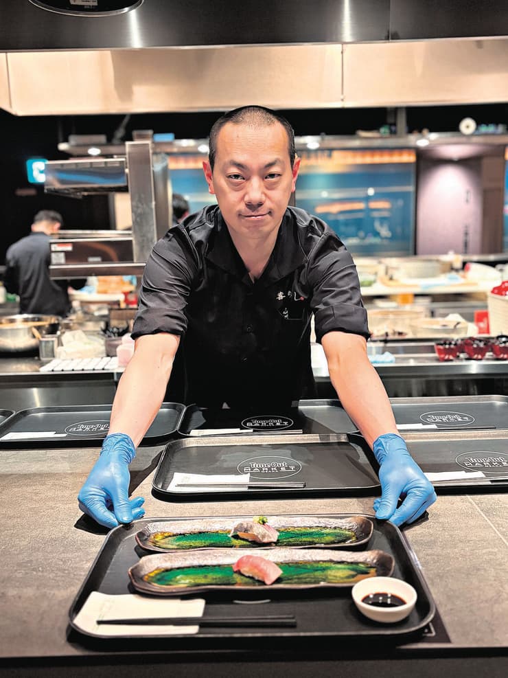 קיטארו סושי. גרסה ייחודית של סושי (צילום: אסי חיים) קיטארו סושי. גרסה ייחודית של סושי