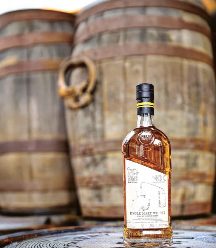 וויסקי של מזקקת M&H (מילק אנד האני)