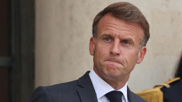 מוביל את גל ההכרה במדינה פלסטינית. מקרון (צילום: Ludovic MARIN / AFP) נשיא צרפת מקרון ארכיון