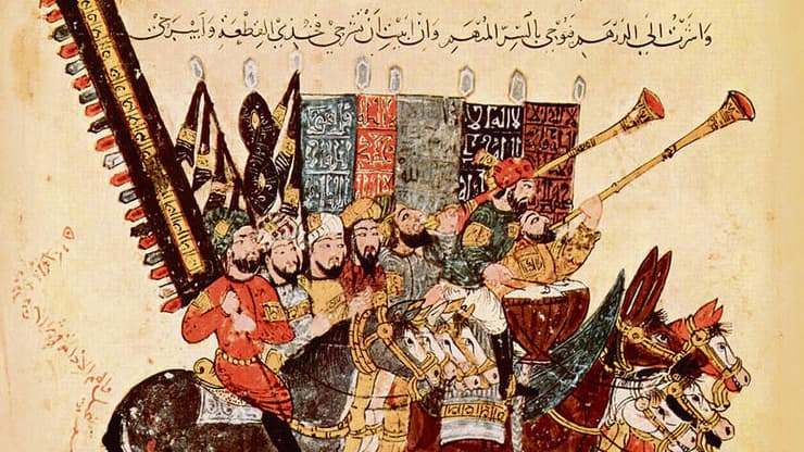 תמונה מתוך כתב היד של מחברות אל-חרירי, המאה ה-13 yk14505638