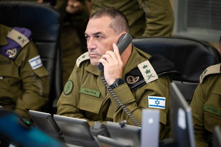 הרמטכ״ל אייל זמיר בבור חיל האוויר בעת היציאה למתקפה בדוחא