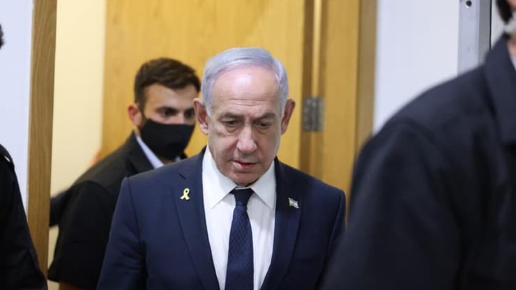 נתניהו באולם הדיונים