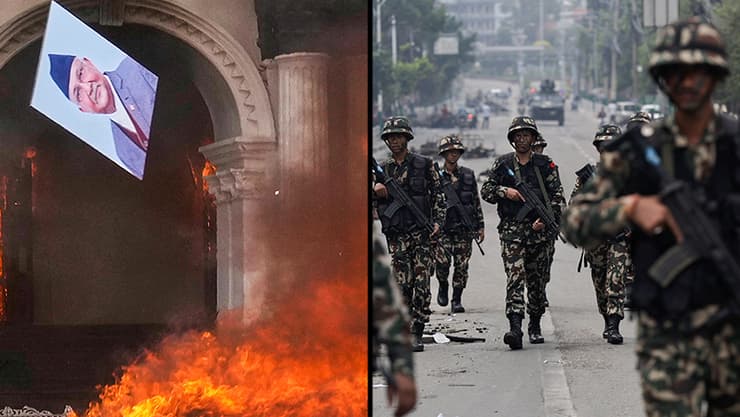 עוצר בנפאל אחרי הפגנות הענק