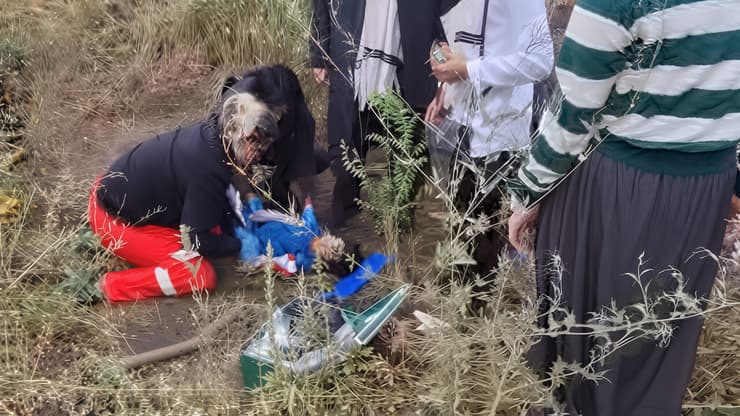 תאונה של משפחה חרדית באומן