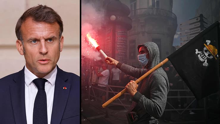 נשיא צרפת עמנואל מקרון 