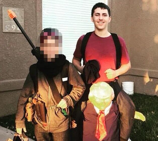 התחפושת לטראמפ, לפני 8 שנים טיילר רובינסון החשוד ברצח צ'רלי קירק עם תחפושת דונלד טראמפ ב-2017