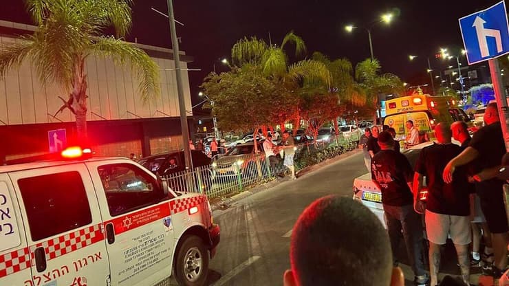 זירת תאונת הדרכים באור עקיבא