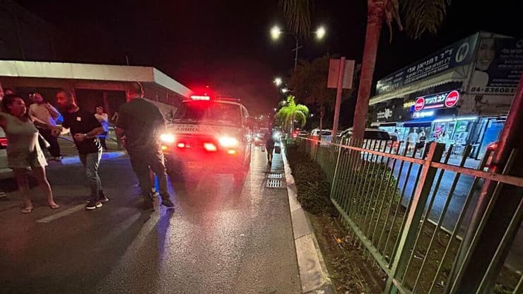 זירת תאונת הדרכים באור עקיבא