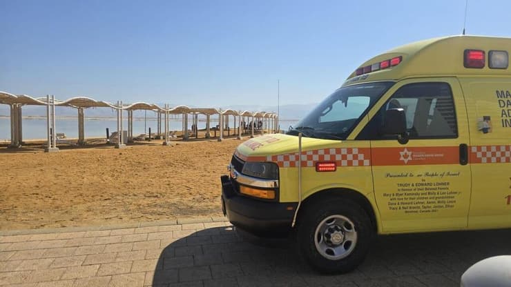 הזירה בחוף מילוס בים המלח שבה טבע למוות גבר כבן 70