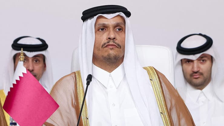 "מדינות ערביות ואיסלאמיות יקבלו בברכה מה שתומך בפלסטינים". אל-ת'אני (צילום: REUTERS) מוחמד בן עבד אל רחמן אל ת'אני