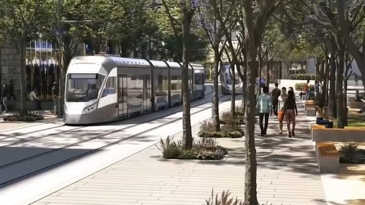 סרטון הדמיה של הקו הכחול בירושלים 