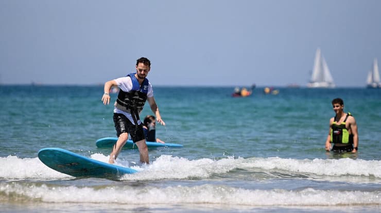 פצועי חרבות ברזל עמותת ברק - חטיבה 188, ביום חשיפה לספורט אתגרי במסגרת קרן מחוברים של בזק (צילום: אלעד גוטמן) פצועי חרבות ברזל עמותת ברק - חטיבה 188, ביום חשיפה לספורט אתגרי במסגרת קרן מחוברים של בזק