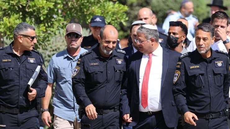 בן גביר והמפכ"ל לוי מגיעים לאירוע המשטרה בבית שמש