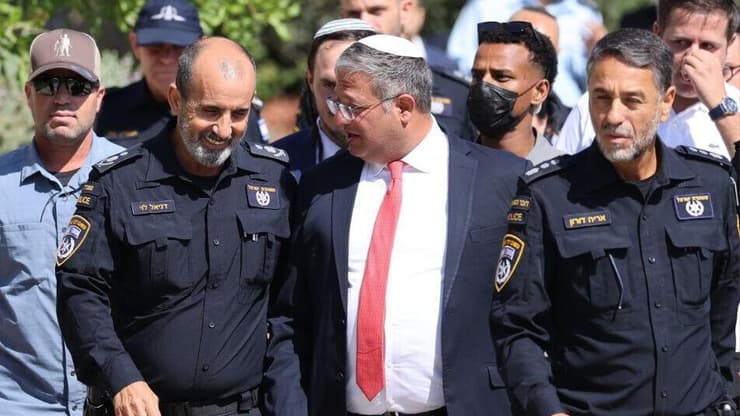בן גביר והמפכ"ל לוי מגיעים לאירוע המשטרה בבית שמש