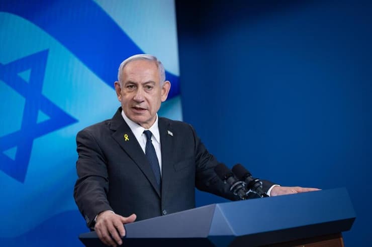 "ניסו להתנקש גם בי". נתניהו במסיבת העיתונאים (צילום: חיים גולדברג/פלאש90) הצהרה של ראש הממשלה נתניהו ומזכיר המדינה של ארה"ב מרקו רוביו