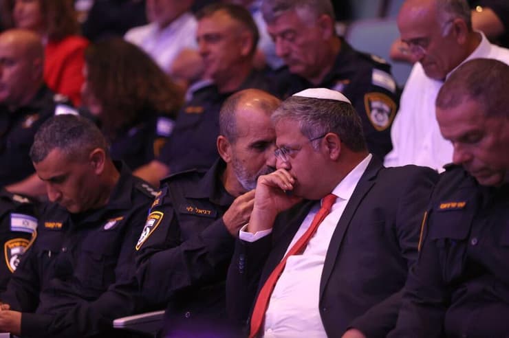 בן גביר והמפכ"ל לוי באירוע המשטרה בבית שמש