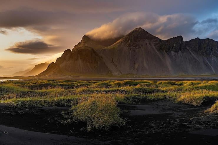 "נקודת הטל", הר וווסטרהורן, איסלנד