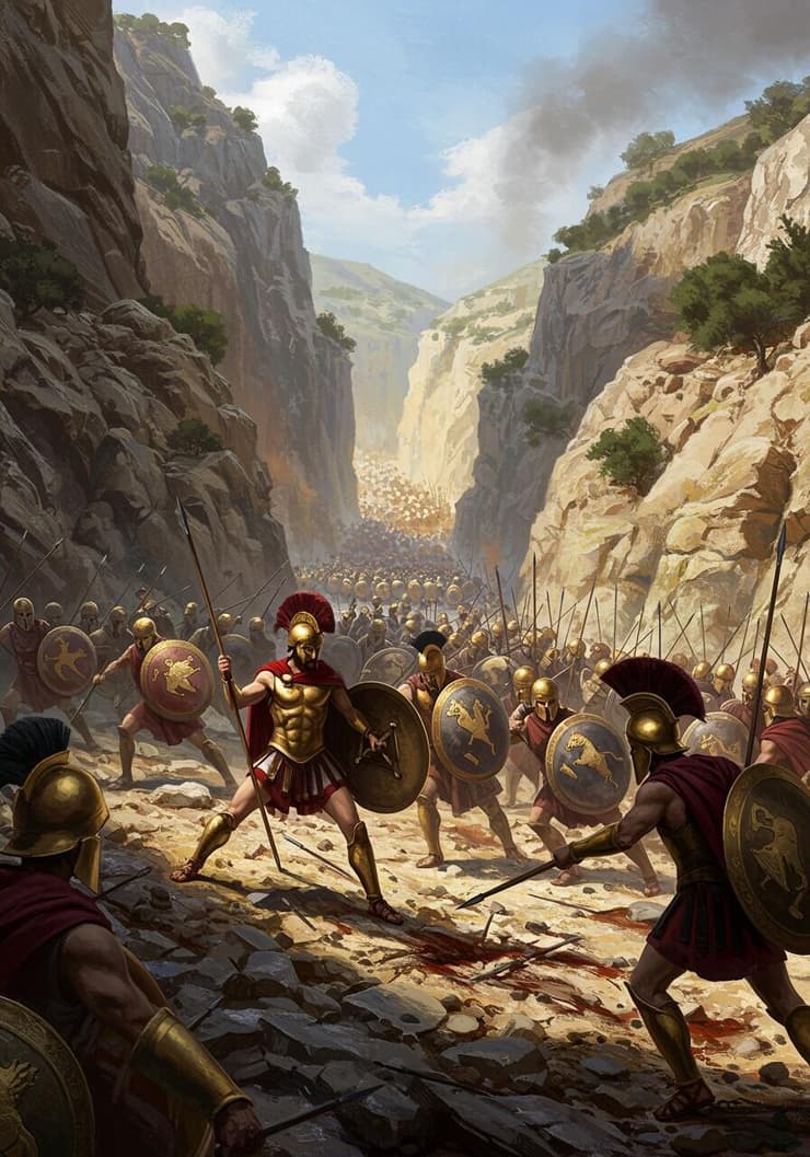 הדמיה של קרב תרמופילאי
