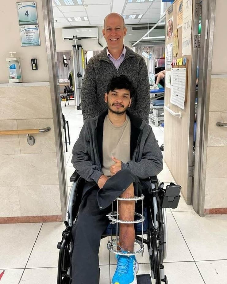 בידהאן סדג'וואל ופרופ' שקד (צילום: מכללת חמדת) בידהאן סדג'וואל ופרופ' שקד