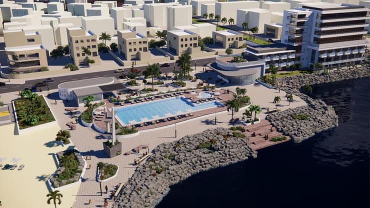 הדמיית מתחם הקזינו בחיפה