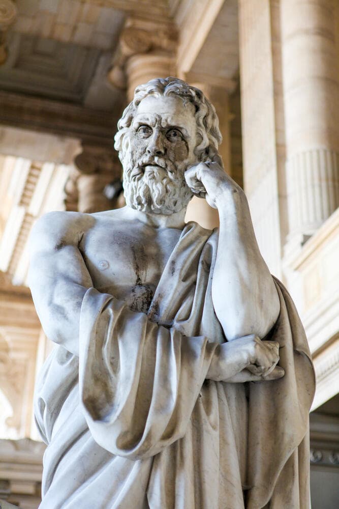 פסל בדמותו של ליקורגוס, המחוקק האגדי של ספרטה