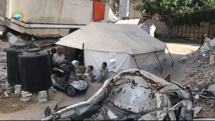 אבו סלאח ערפאת, תושב עזה ואב לעשרה מסרב לעקור דרומה