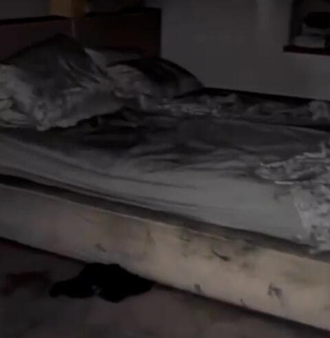 גם המיטה לא שרדה את הדליקה הקשה   
