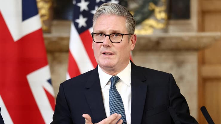 הצהרת נשיא ארה"ב דונלד טראמפ וראש ממשלת בריטניה קיר סטרמר