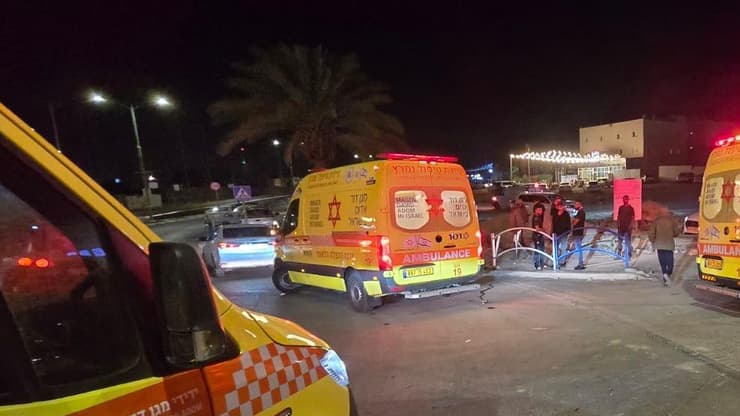 חשד לרצח בשגב שלום (צילום: תיעוד מבצעי מד"א) זירת הרצח סמוך לשגב שלום