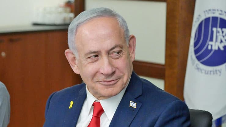 ראש הממשלה בנימין נתניהו במטה שירות הביטחון הכללי, בפגישה עם מ״מ ראש השב״כ ופורום מטה השירות במסגרת הרמת כוסית לראש השנה