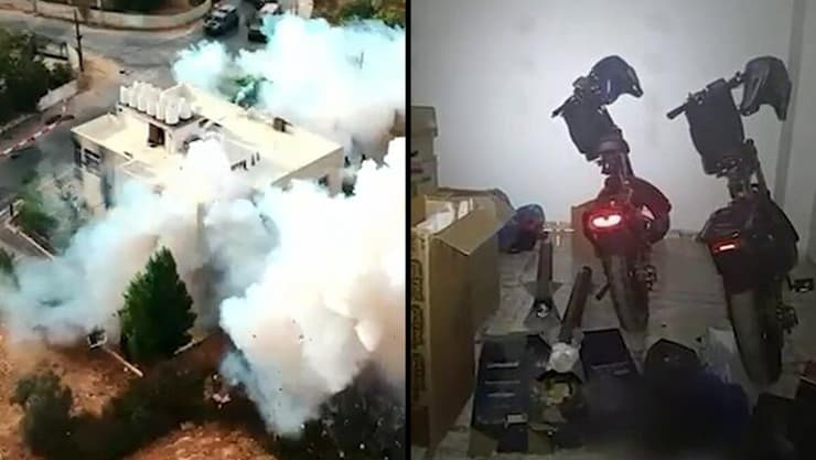 תיעוד: השמדת רקטות ואמל"ח באזור רמאללה