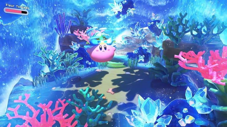 מתוך הגרסה החדשה של Kirby and The Forgotten Land 
